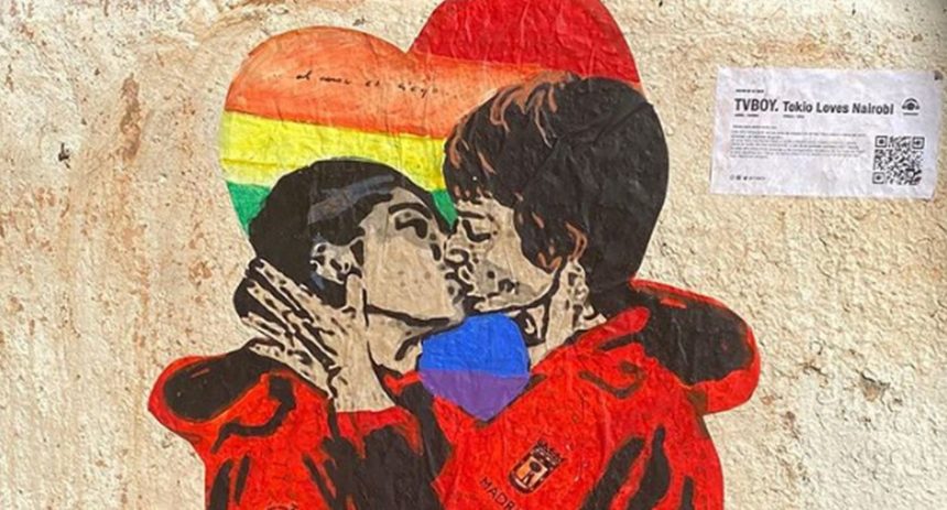 Tvboy, nuovo murale con Tokyo e Nairobi de “La Casa di Carta”